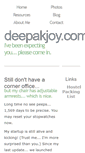 Mobile Screenshot of deepakjoy.com